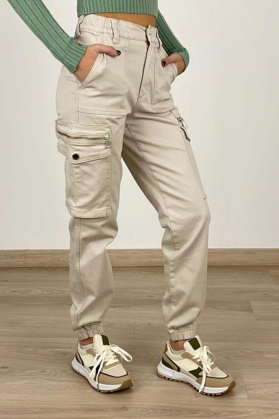 Cargo trousers rubber ankle...