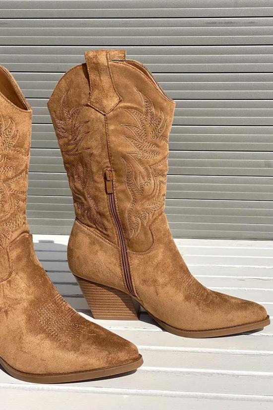 Camel cowboy boots