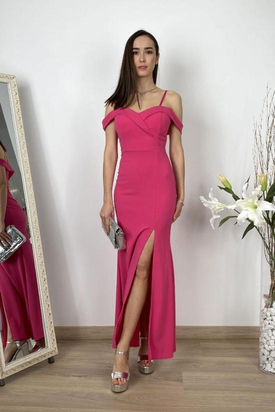 Fuchsia mermaid long dress