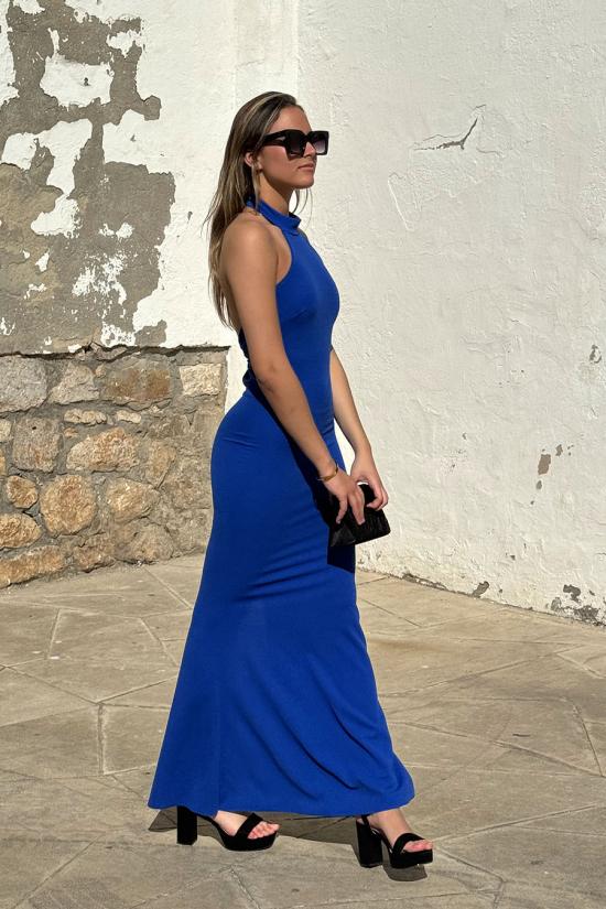 Long klein blue halter neck...