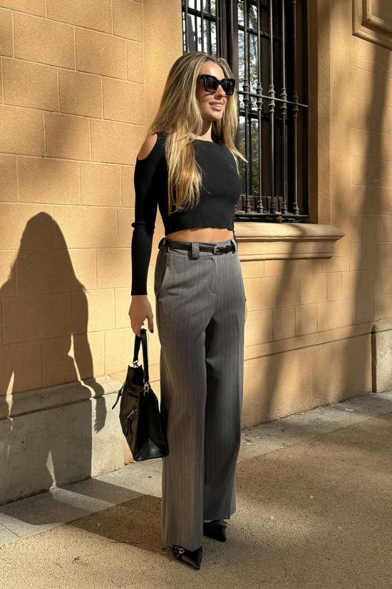 Tailored wide leg pants...