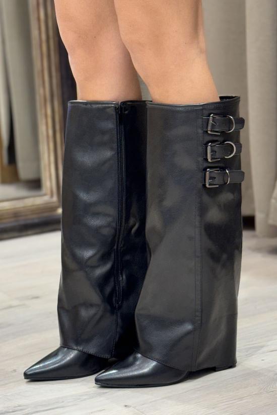 Gaiter boots with black...