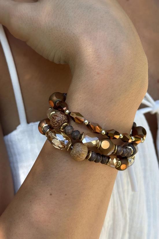 Set of beads bracelets