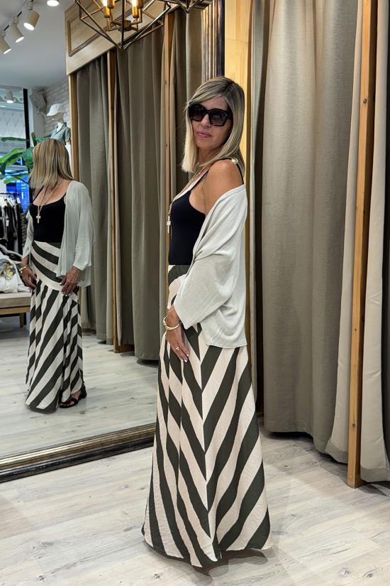 Chaqueta punto fino beige