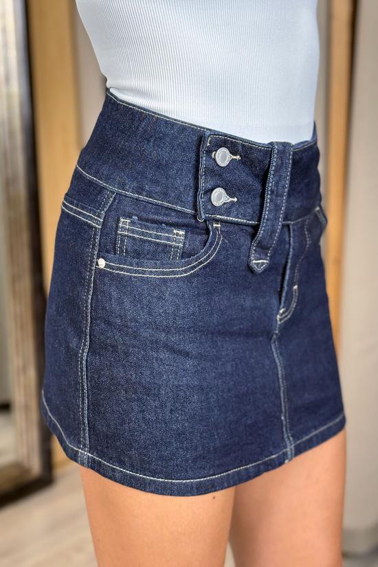 Minifalda tejana azul denim