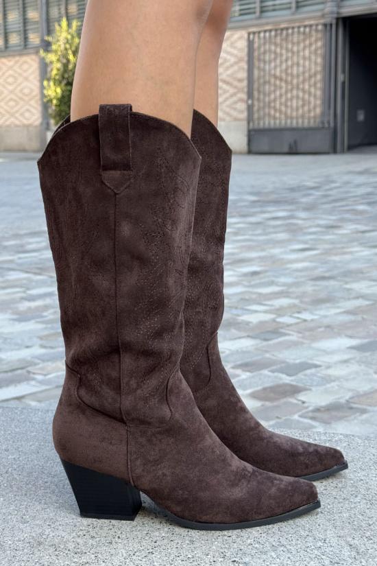 Bota campera marr&oacute;n