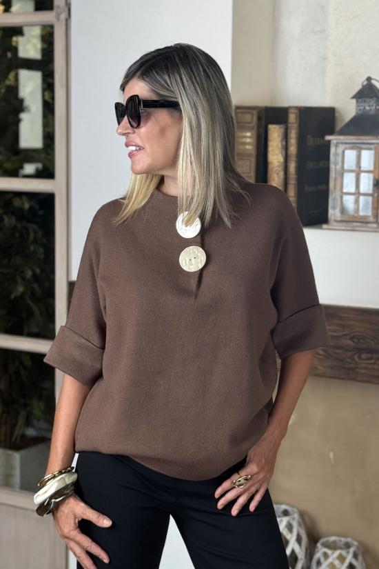 Jersey Vilanova marr&oacute;n