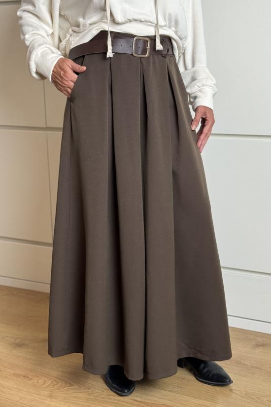 Palazzo pinzas marr&oacute;n