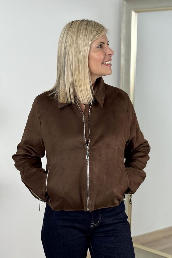 Chaqueta Milano marr&oacute;n