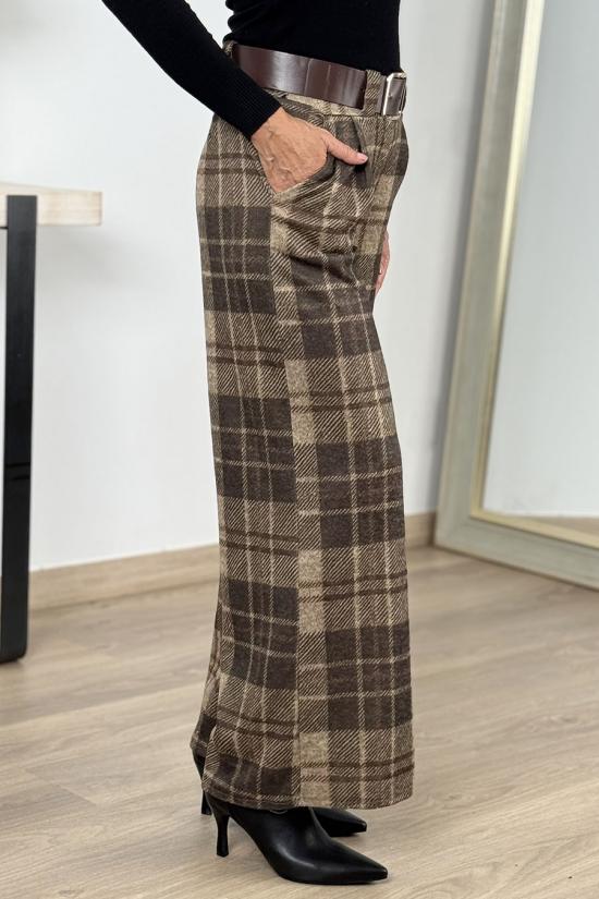 Palazzo Chelsea beige-marr&oacute;n