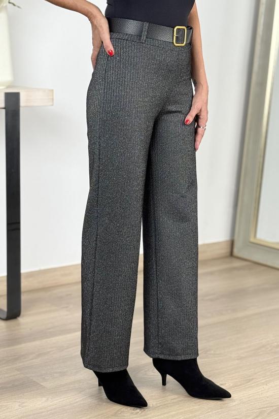 Palazzo punto lurex negro-plata