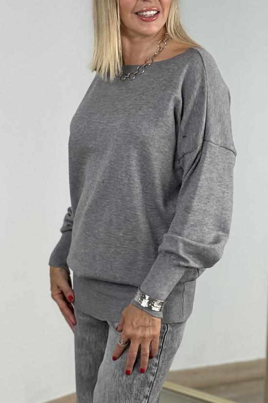 Vestido-jersey Alba gris