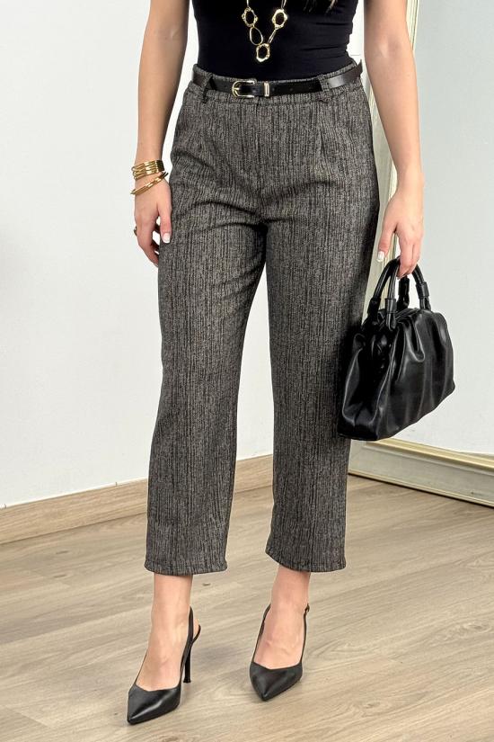 Jogger texturado negro-tostado