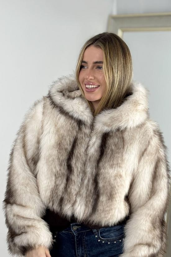 Chaqueta Formigal crudo-marr&oacute;n