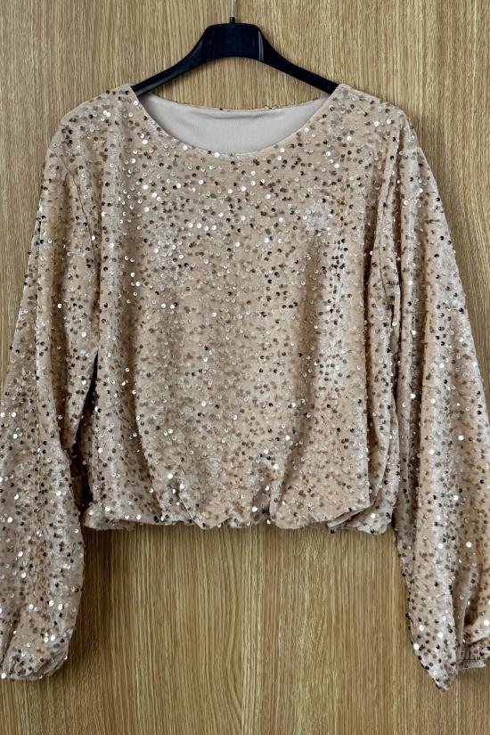 Blusa Versalles beige