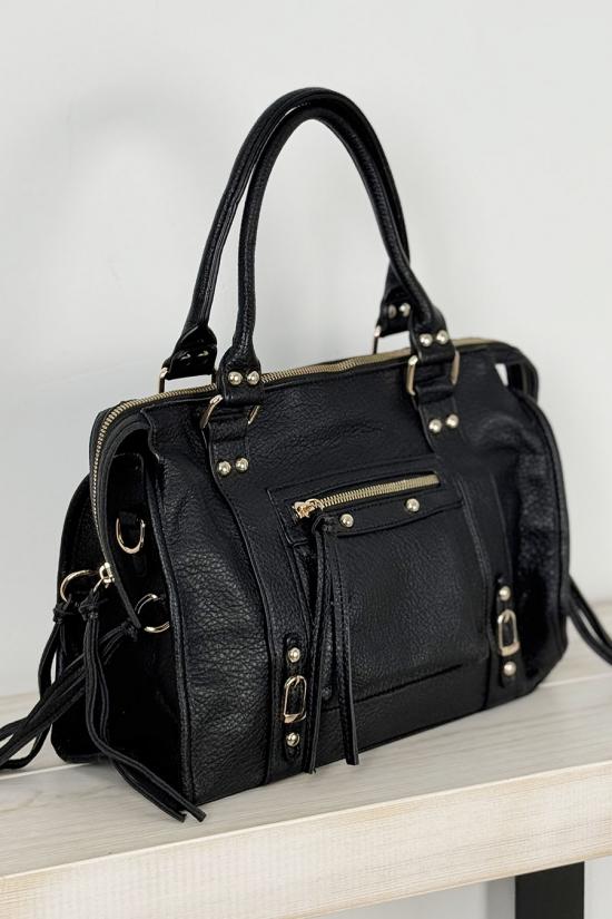 Bolso texturado negro