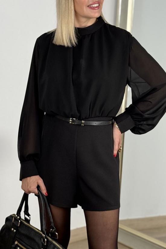 Mono de crep&oacute;n negro