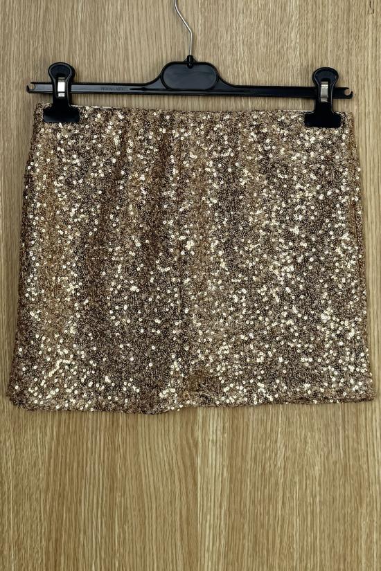 Falda lentejuelas gold