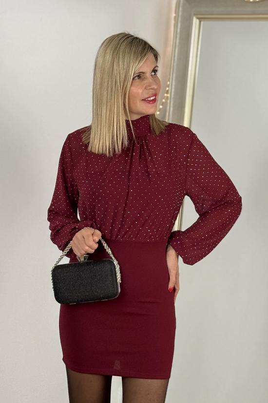 Vestido Amelie burdeos